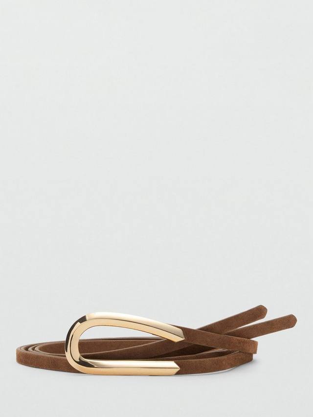 

Тонкий ремешок из замши Linky Mango