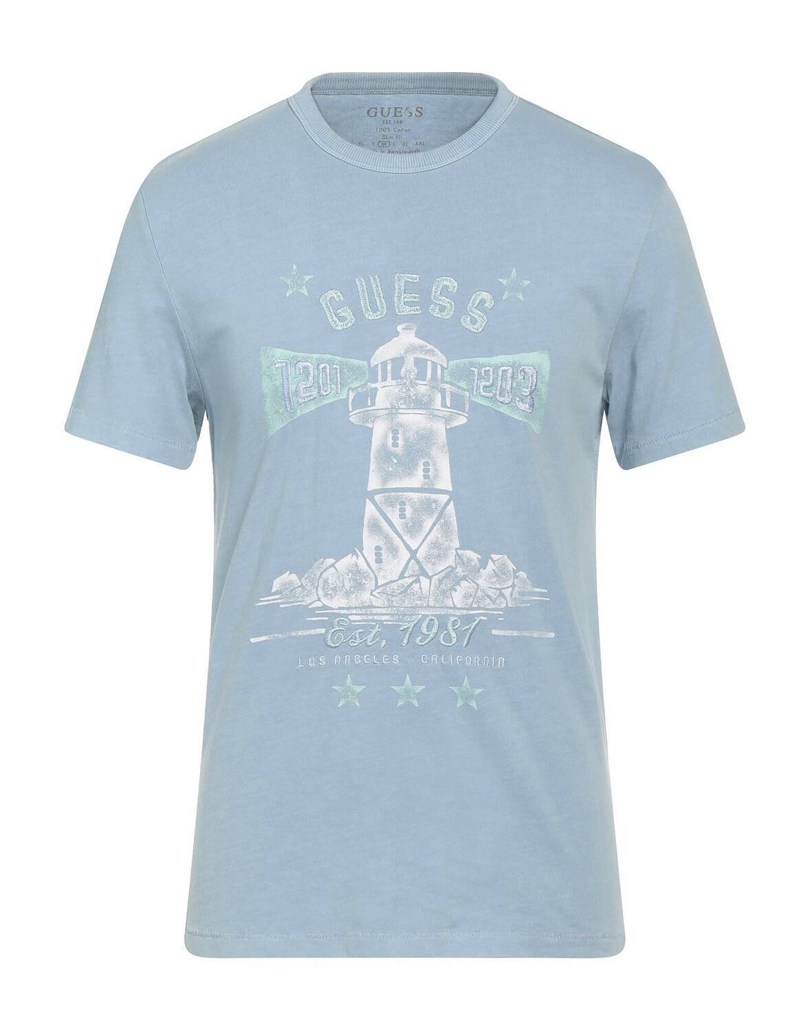 

Футболка Guess, голубой