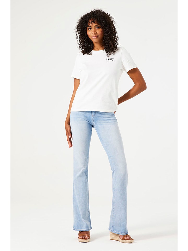 

Джинсы расклешенного кроя светло-голубого цвета Garcia