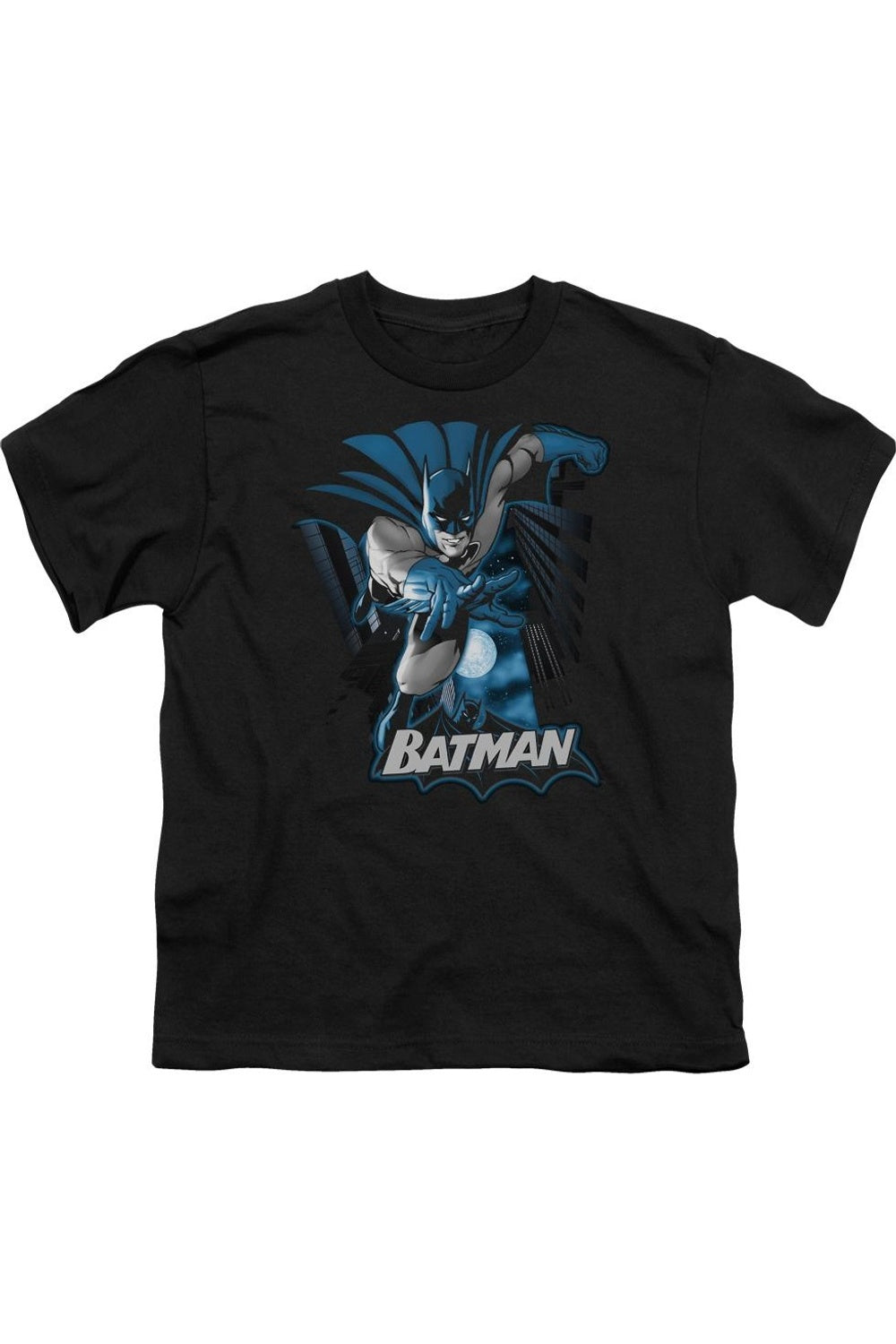 

Футболка для детей с коротким рукавом "Лига справедливости Америки" Бэтмен в сине-сером цвете Gildan