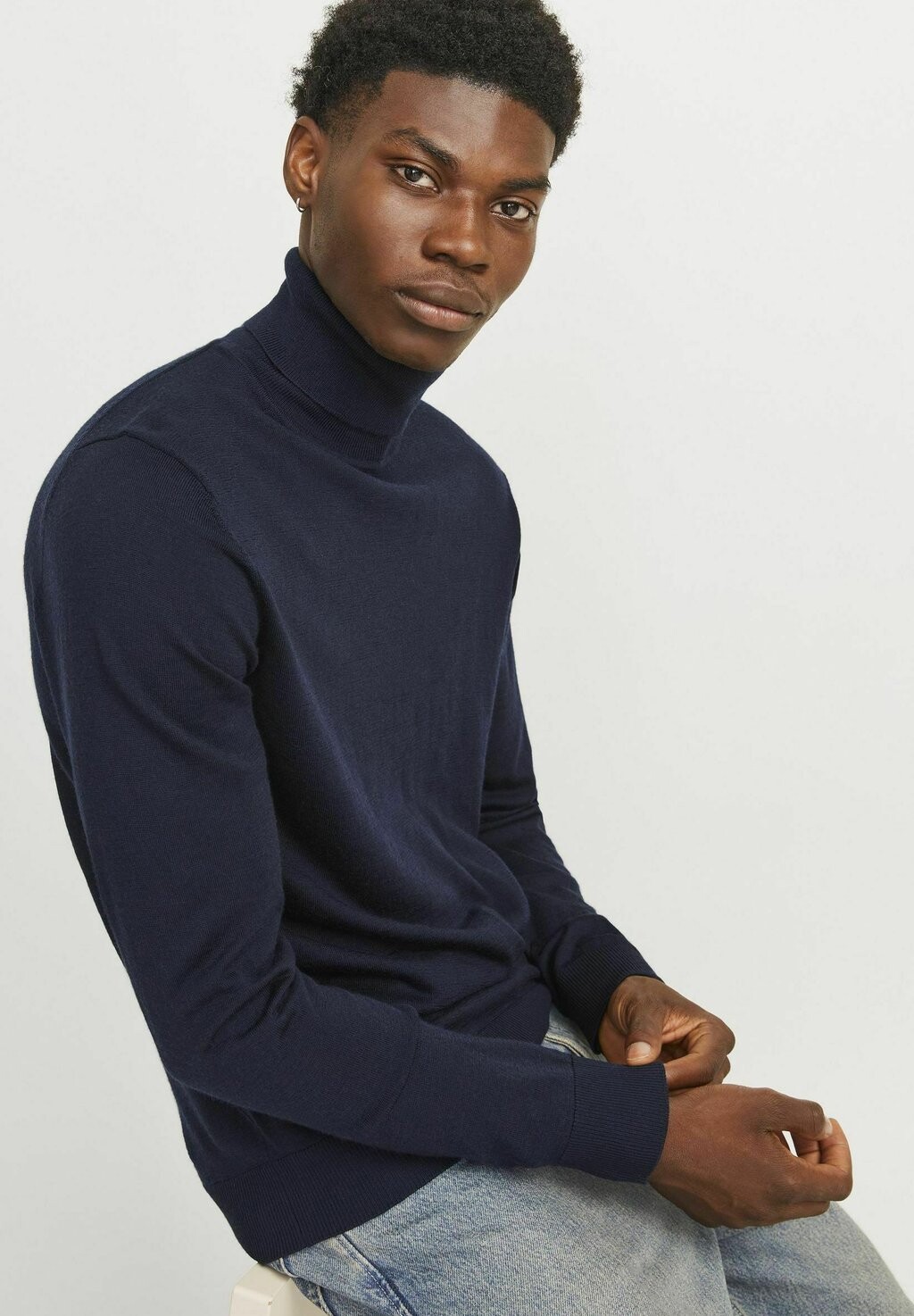 

Джемпер ROLLKRAGEN Jack & Jones PREMIUM, темно-синий