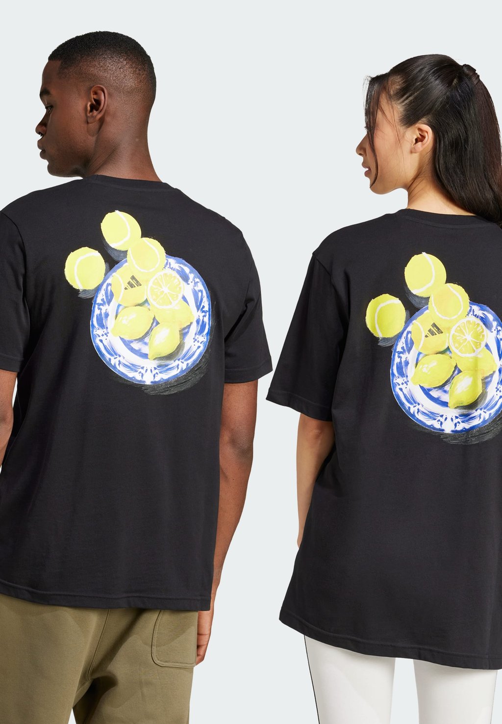 

Футболка с принтом LOUNGE STILL LIFE LEMONS GRAPHIC adidas Sportswear, черный