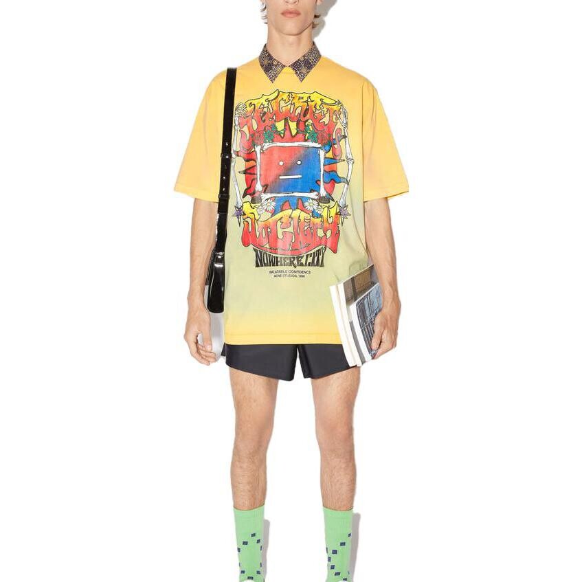 Футболка унисекс многоцветная Acne Studios, цвет Multicolor — фото 2