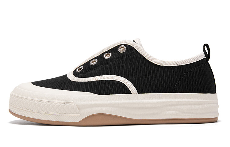 

Холщовые кеды женские низкие черный Feiyue