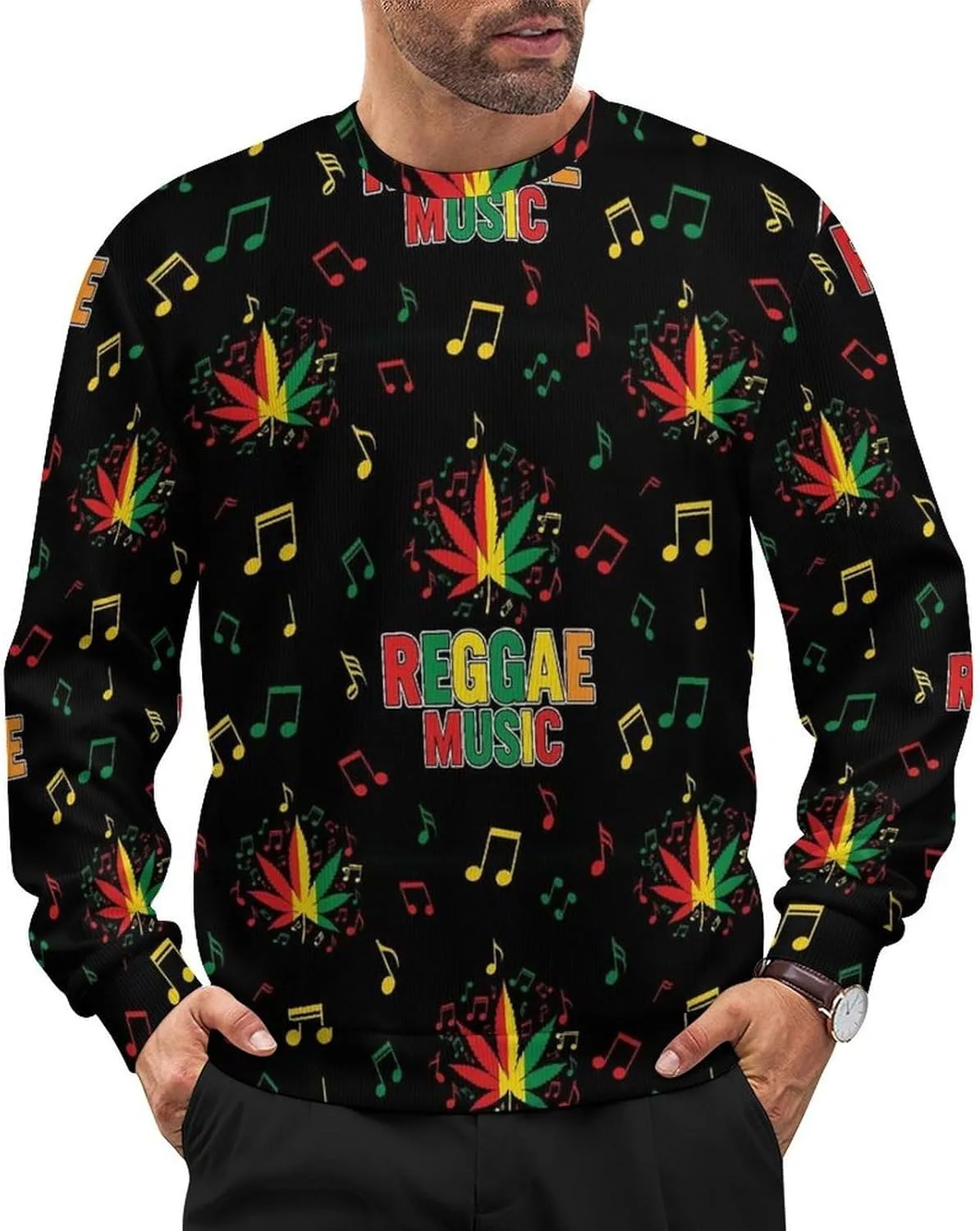 

Мужской повседневный свитер-пуловер с длинным рукавом для зимы VAFZASC