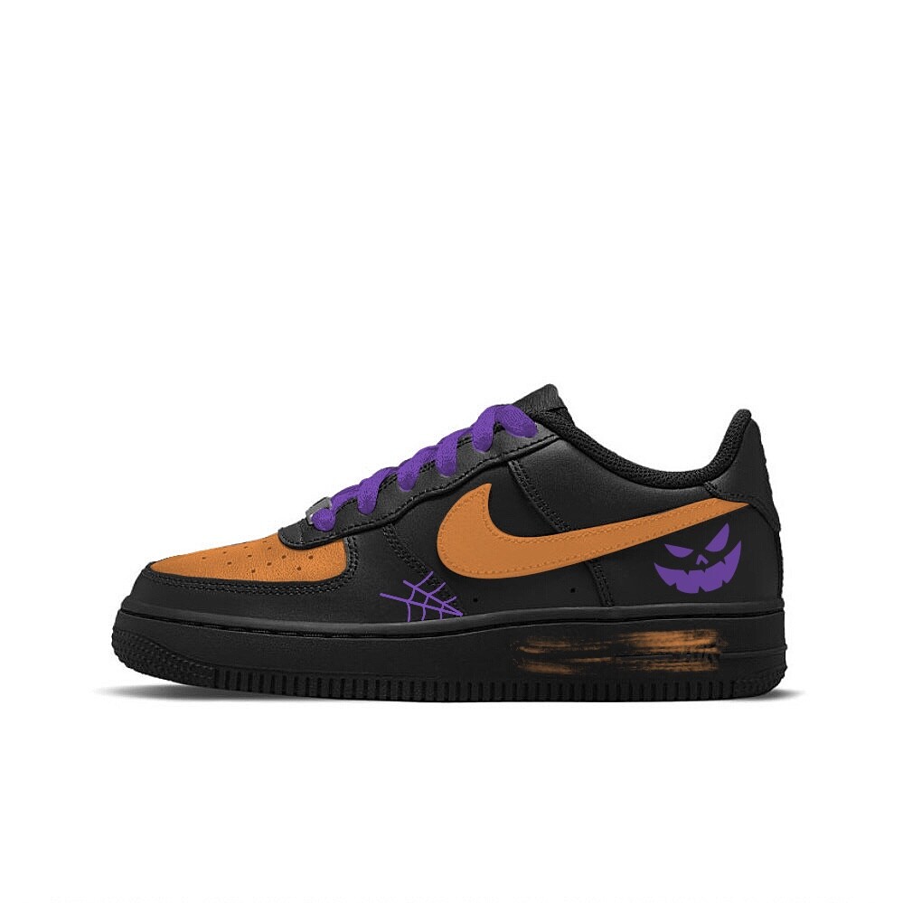 

Обувь для скейтбординга Nike Air Force 1 унисекс, Black/Orange/Purple