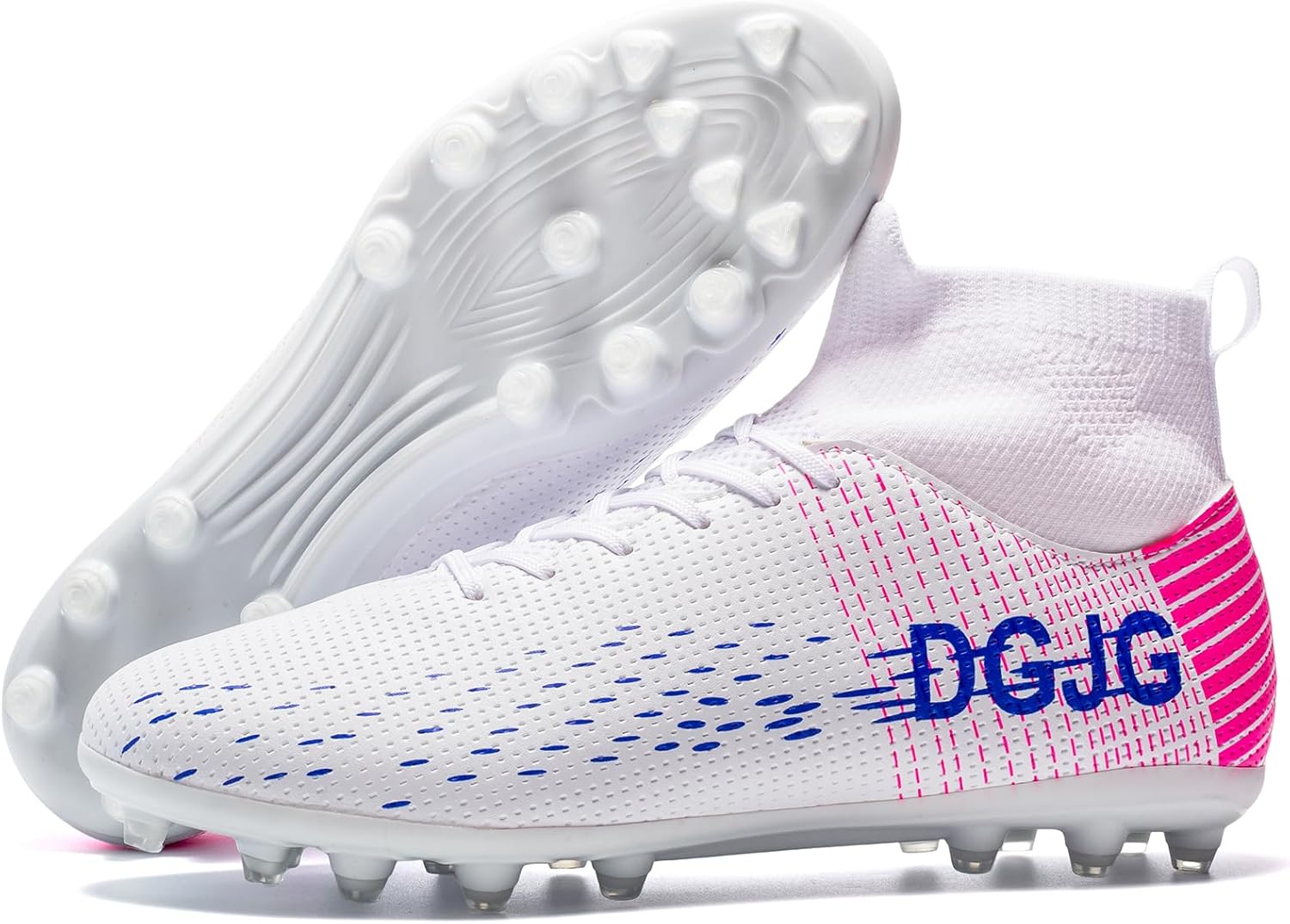 

Футбольные бутсы для молодежи, мужские тренировочные футбольные бутсы, легкие женские высокие футбольные кроссовки AG, футбольные бутсы для мужчин Dgjg, белый