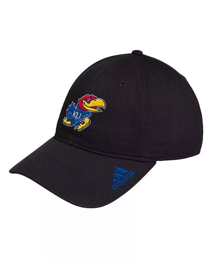 

Мужская регулируемая кепка с логотипом Kansas Jayhawks в раздевалке Adidas, черный