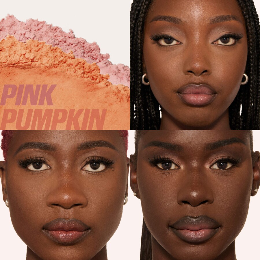 Рассыпчатая фиксирующая пудра Easy Bake Blurring HUDA BEAUTY, 2 x 0.22 oz/2 x 6.5 g, Pink Pumpkin — фото 4