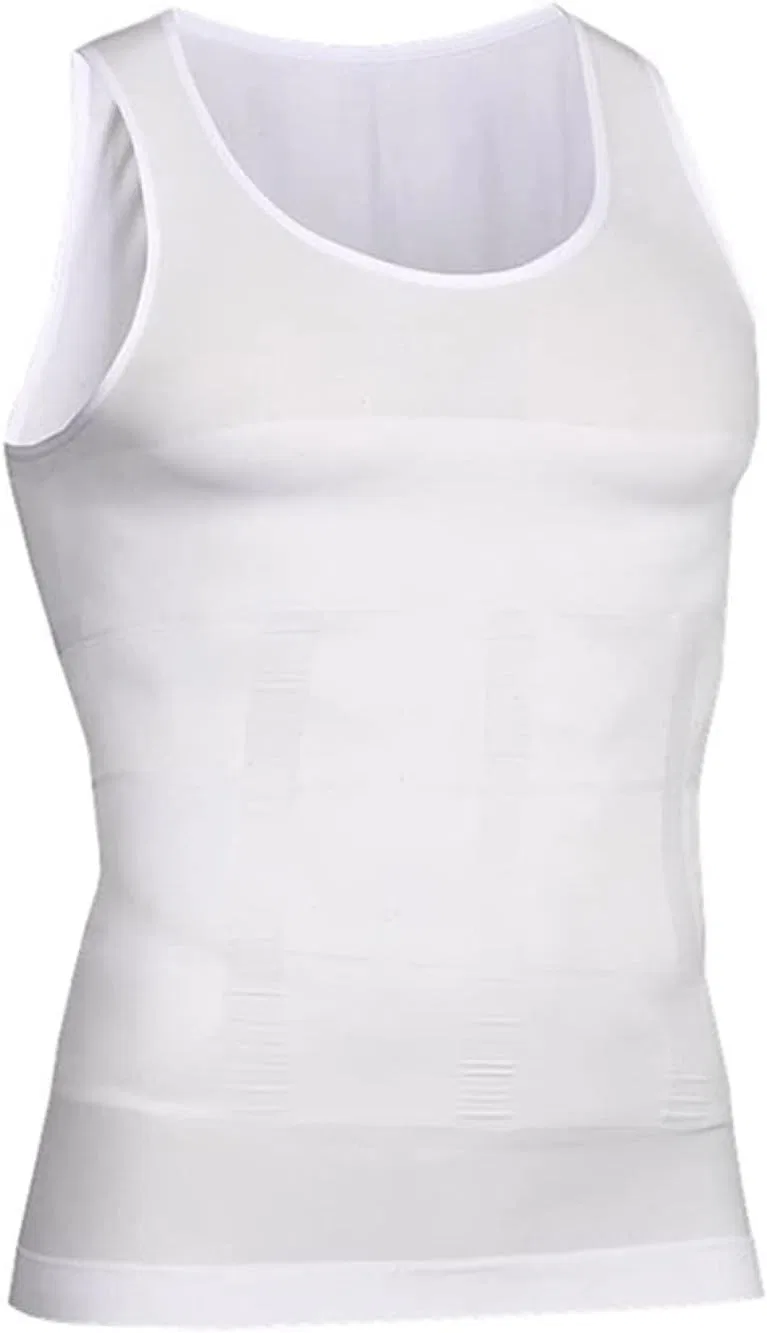 Мужской компрессионный топ для похудения, Generic, белый