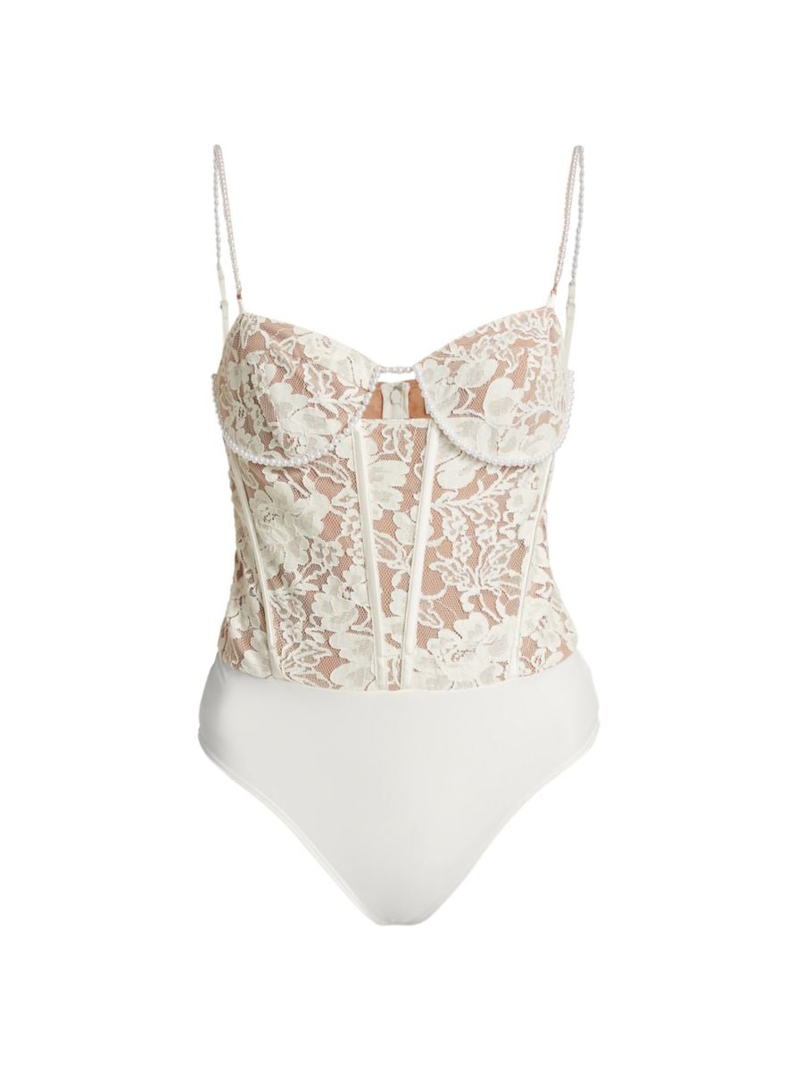 

Боди Delmara Lace на косточках Cami NYC, цвет Ceramic