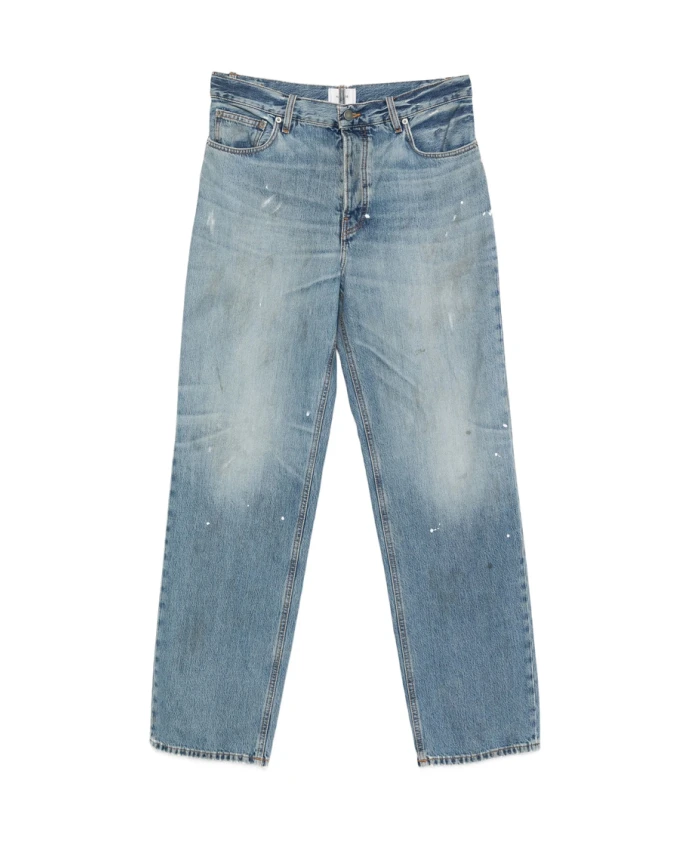 

Джинсы, забрызганные светло-голубой краской Haikure, синий