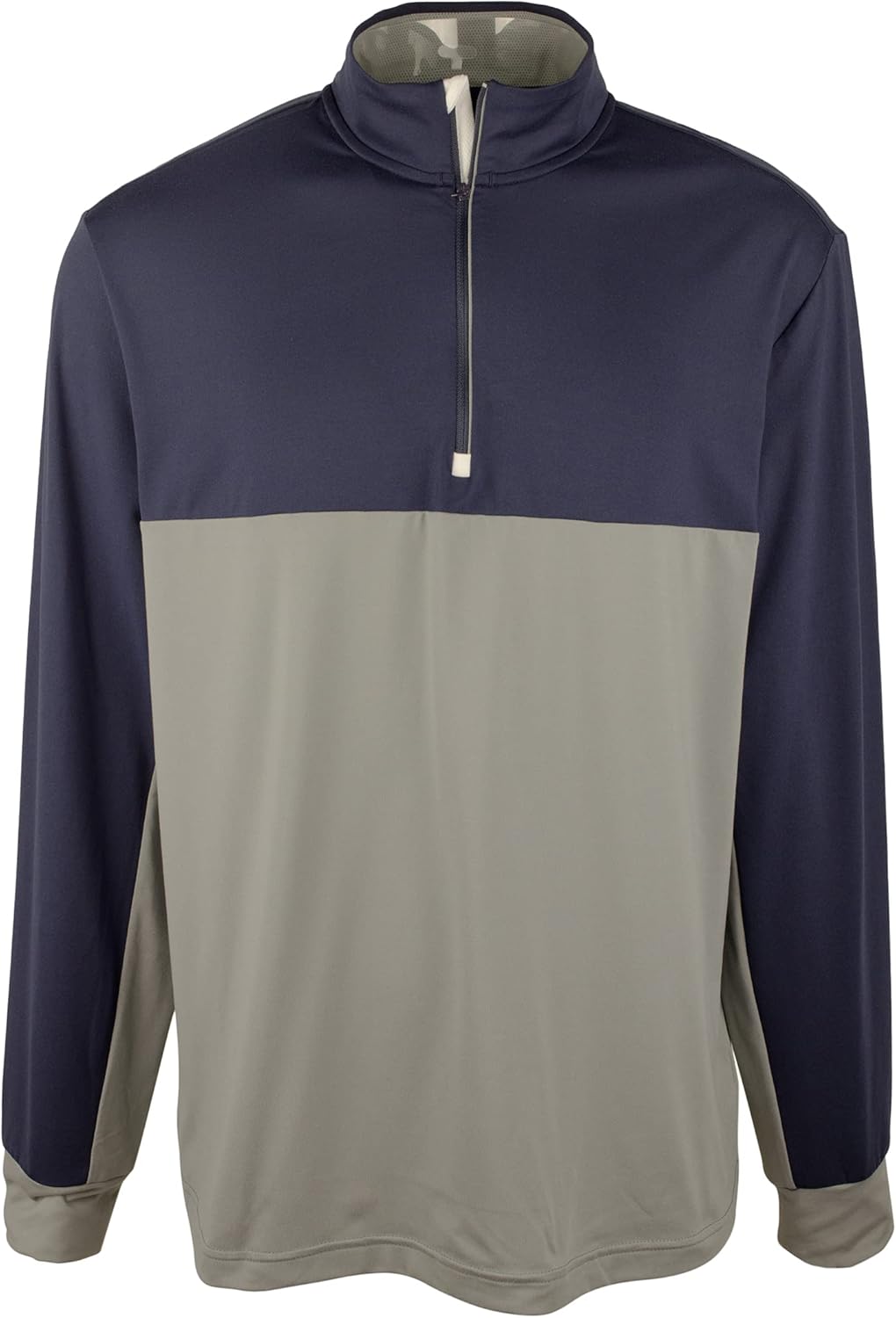 

Polo Ralph Lauren мужская футболка с цветными блоками и четвертью молнии, Grey Multi