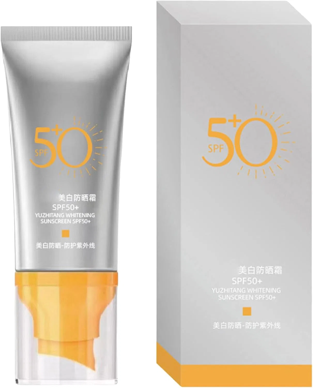 Солнцезащитный гель для лица Light Up Essence, серый, SPF 50+ Generic