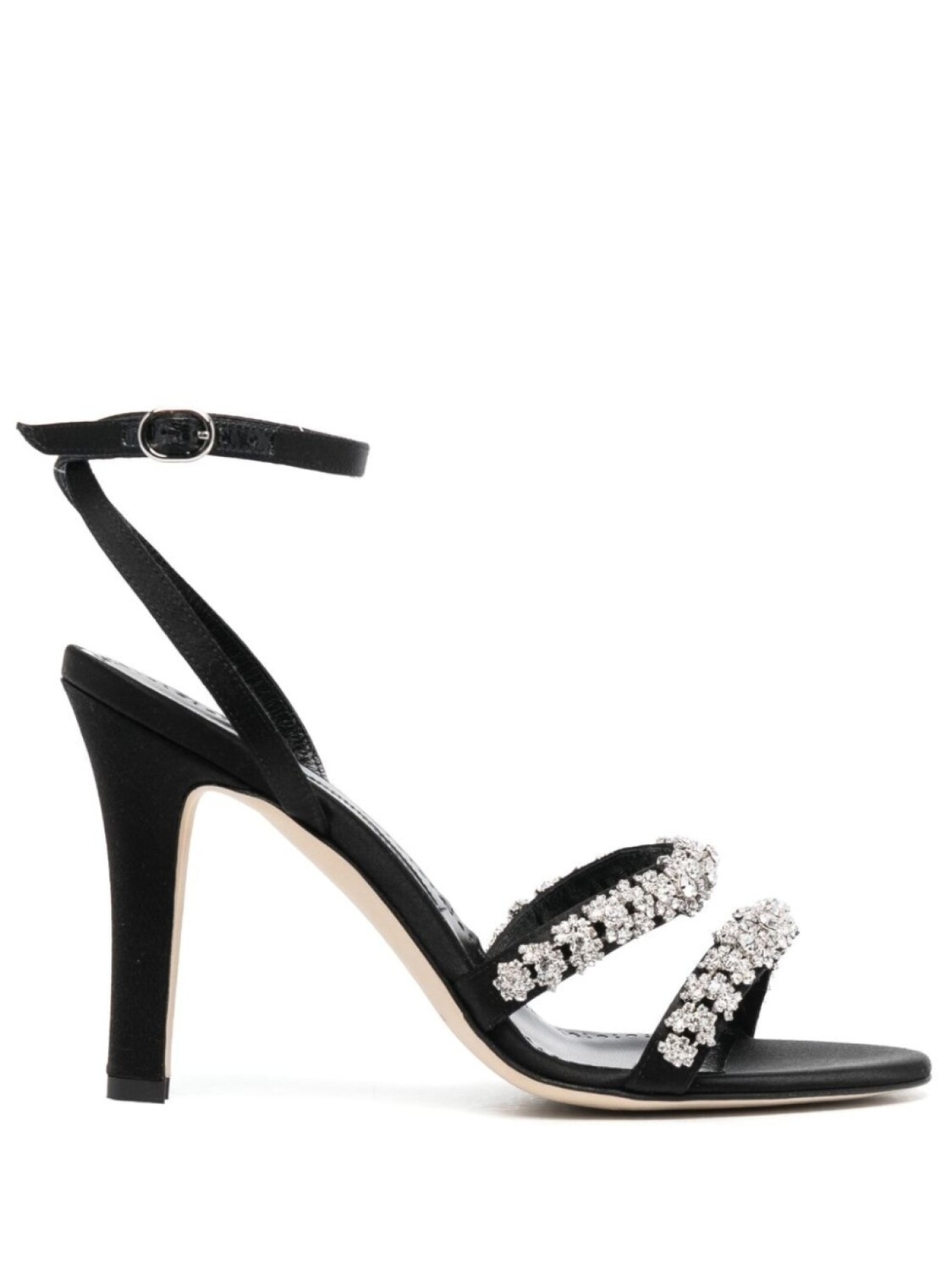 

Manolo Blahnik босоножки с кристаллами, черный