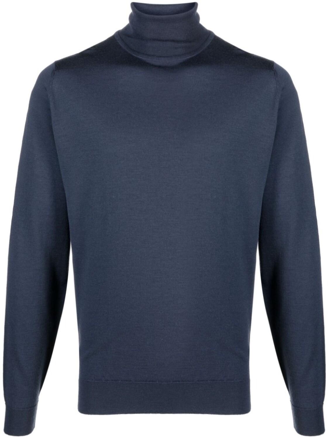 

John Smedley джемпер из шерсти мериноса с высоким воротником, синий