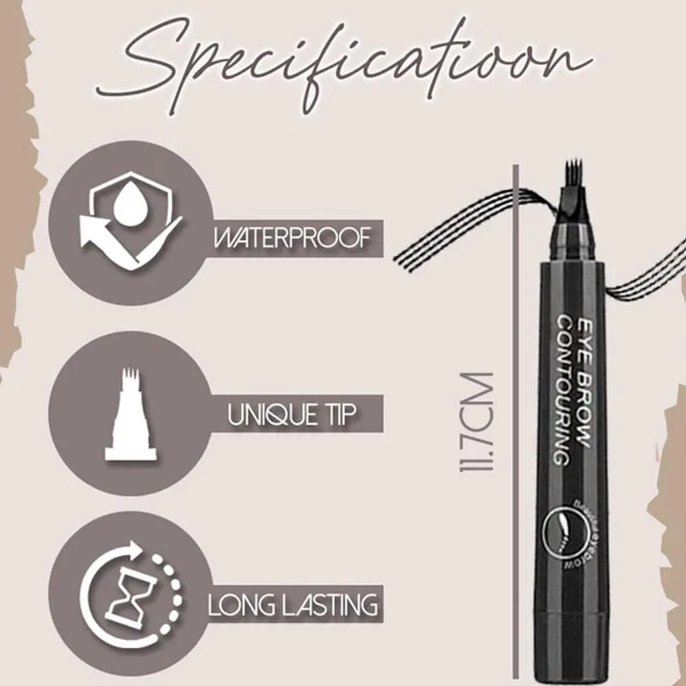 Подводка для бровей 4-кончиковая Kjoet Lightbrown + Naturalblack — фото 2