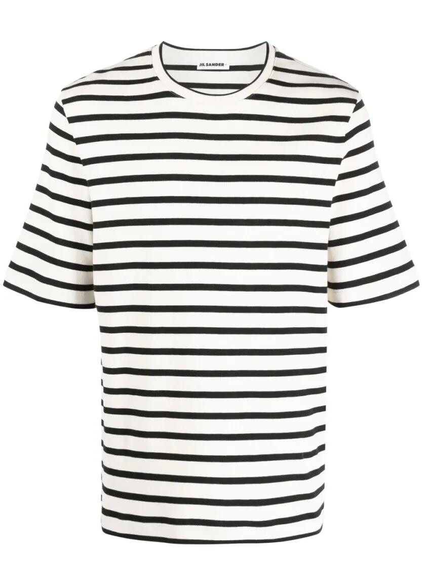 

Полосатая футболка Jil Sander, белый