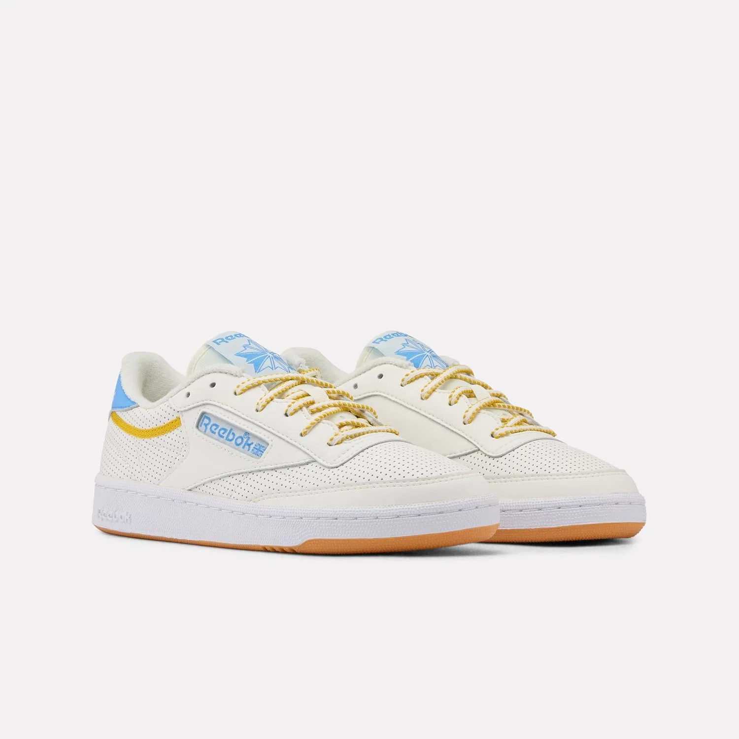 Кроссовки мужские Reebok, цвет Chalk Periblue Athletic Gold — фото 4