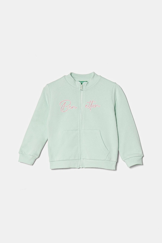 

Детская хлопковая толстовка United Colors Of Benetton, бирюзовый