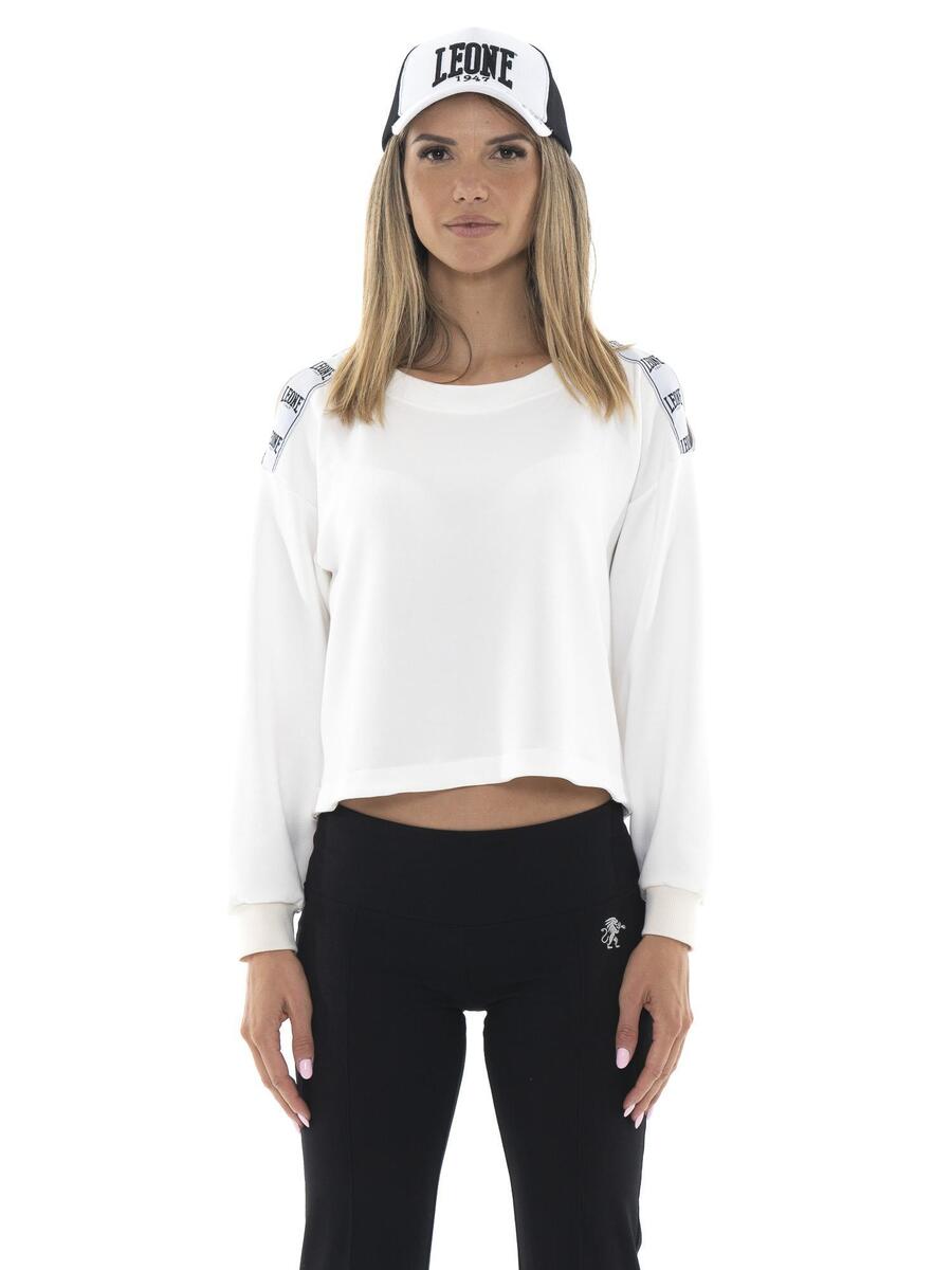 

LEONE 1947 APPAREL Женская толстовка с открытыми плечами от Leone Black'n White