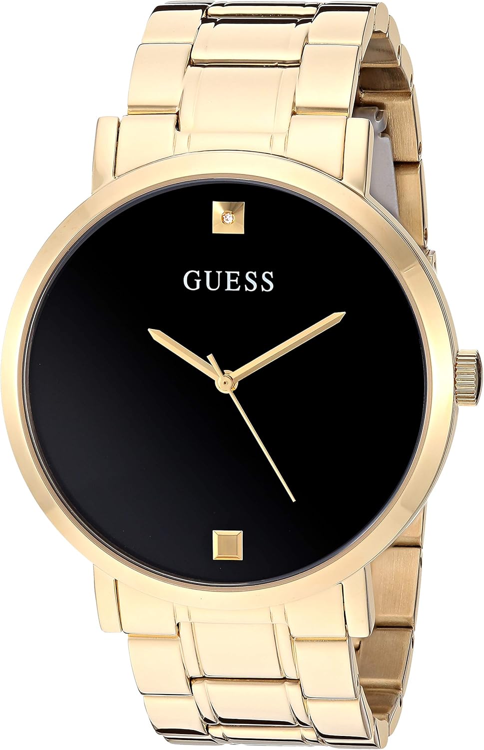 

Часы GUESS из нержавеющей стали с настоящим бриллиантовым циферблатом, Gold Tone/Gold Tone/Black, Позолоченный, Часы GUESS из нержавеющей стали с настоящим бриллиантовым циферблатом, Gold Tone/Gold Tone/Black
