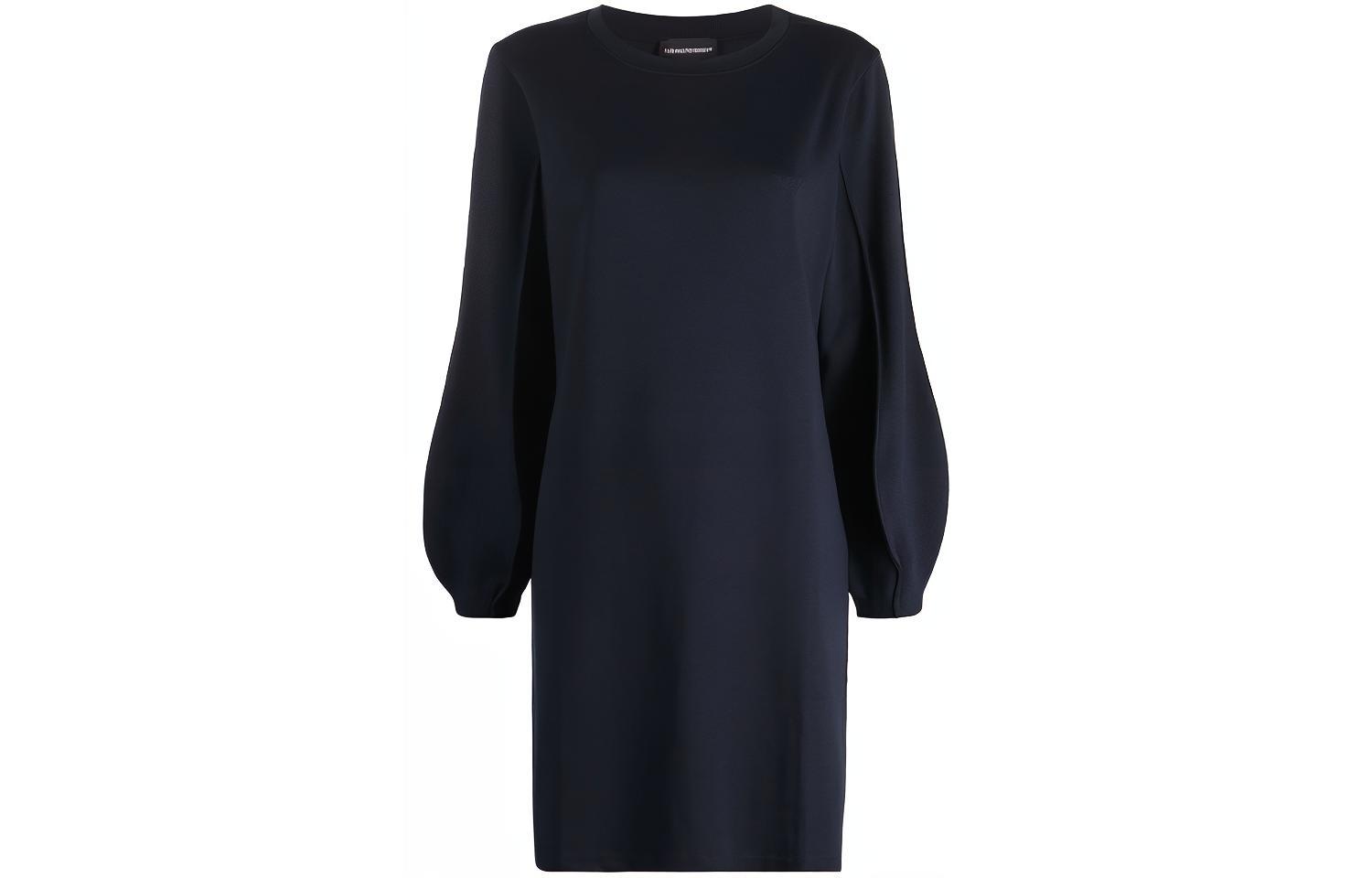 

EMPORIO ARMANI Платье женское с длинными рукавами, синее