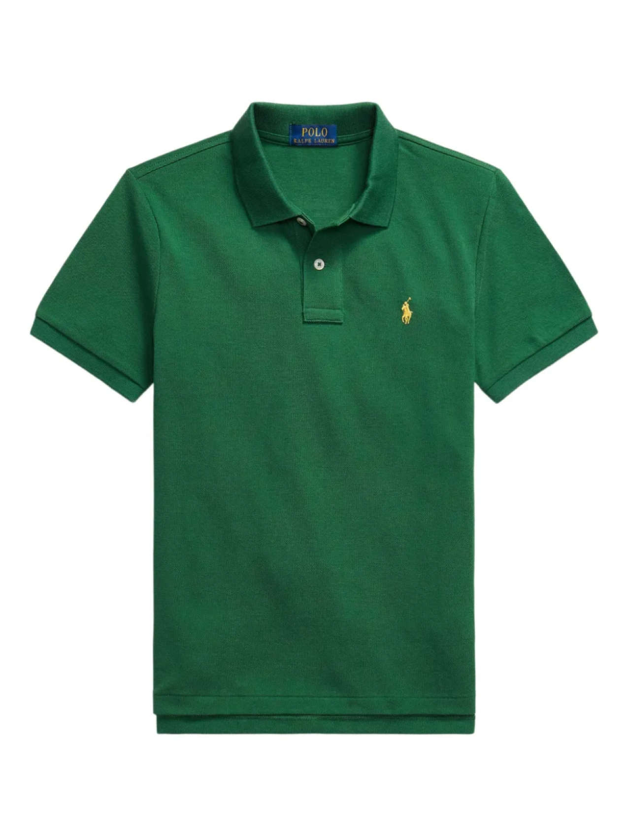 

POLO RALPH LAUREN KIDS рубашка поло с вышитым логотипом, зеленый