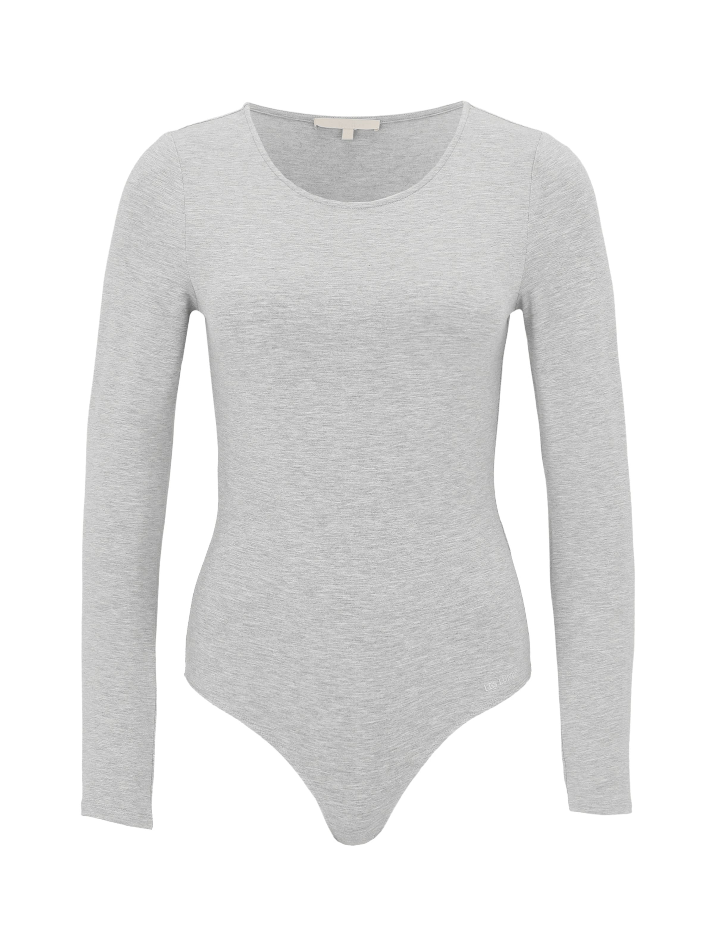 

Les Lunes Боди-рубашка 'ALENA' в светло-сером, крапчато-сером цвете