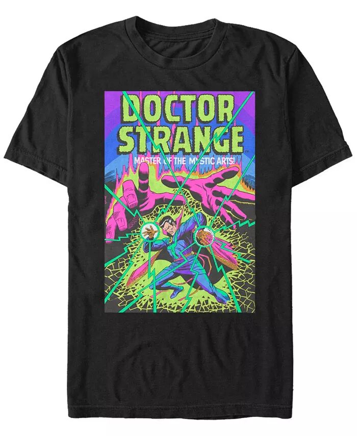 

Мужская коллекция комиксов Marvel Vintage Doctor Strange Poster Футболка с коротким рукавом Fifth Sun, черный