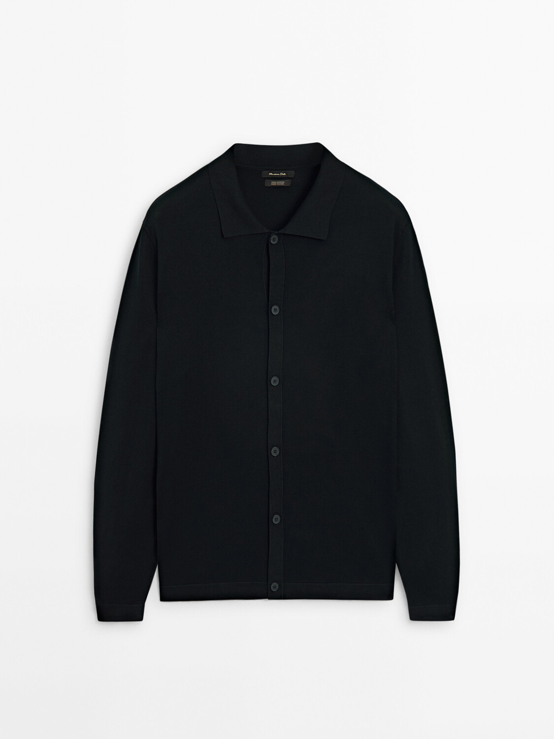 

Кардиган хлопковой вязки Massimo Dutti, черный