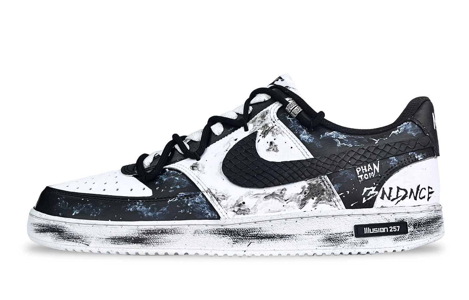 

Nike Court Vision 1 Phantom, Rebels Speak устойчивые к истиранию нескользящие низкие скейтборд кроссовки мужские black white