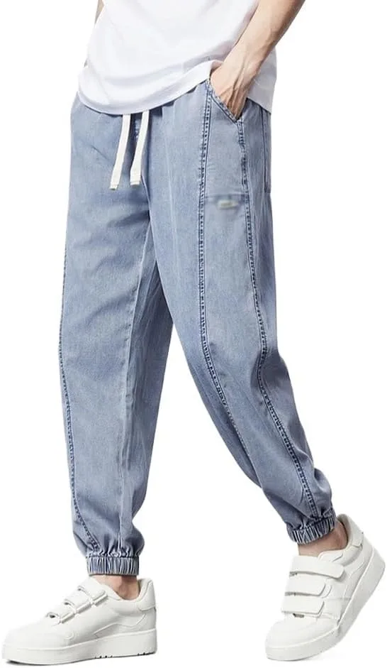 

Джинсы с эластичным поясом для мужчин (XX-Large) SIDUFHAOPKLL