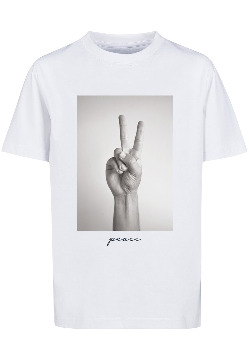 

Футболка с принтом MÄNNER PEACE SIGN Mister Tee, цвет white