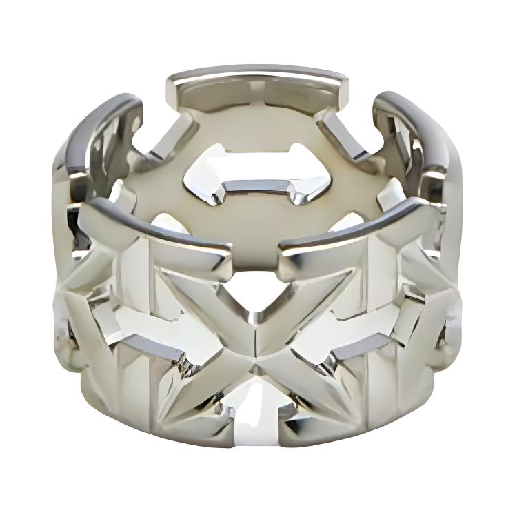 

Кольца унисекс серебряные Rings Unisex Silver OFF-WHITE, серебряный