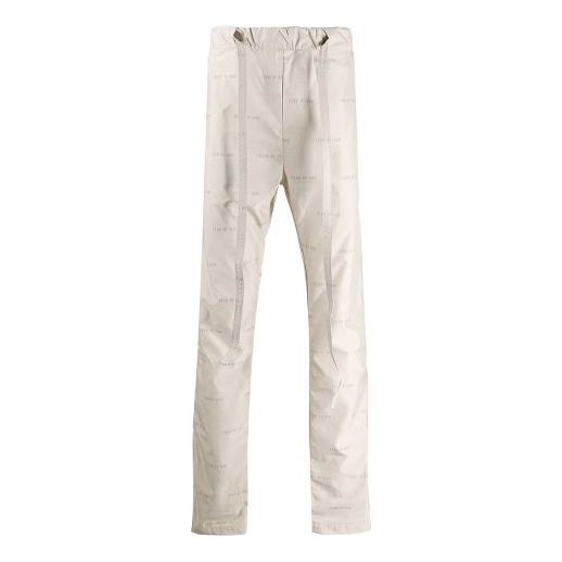 

Спортивные брюки Fear of God Logo Print Track Trousers 'Beige White', бежевый