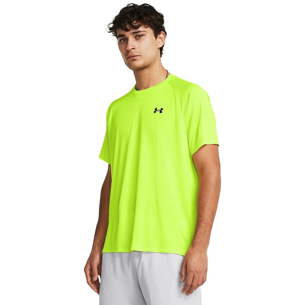 

Текстурированная футболка с короткими рукавами Big & Tall Under Armour Tech, цвет High Vis Yellow