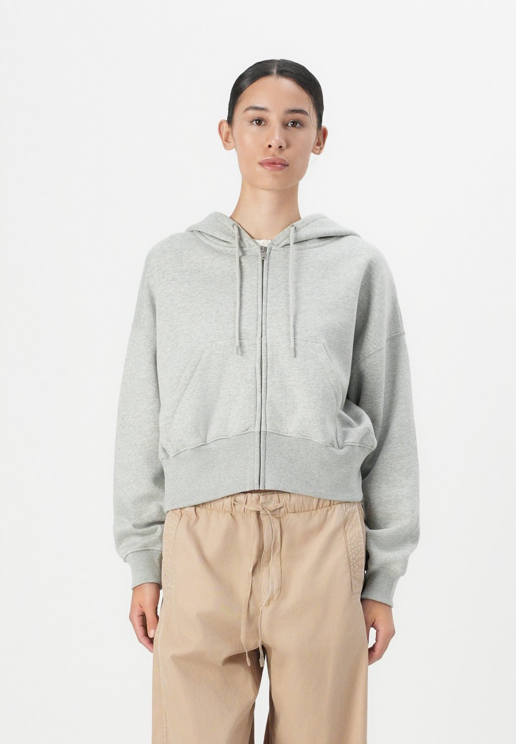 

Толстовка на молнии NEW ABBREV HOOD - Hoodie GAP, серый