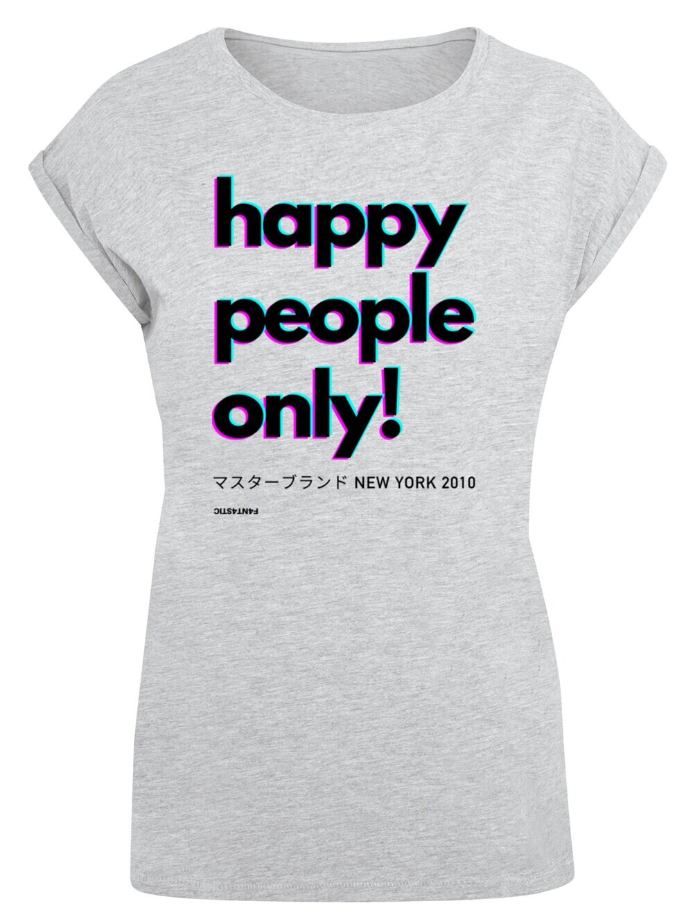 

Рубашка F4Nt4Stic Happy people only New York, пестрый серый