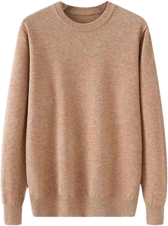 

Мужской свитер с круглым вырезом и длинными рукавами, casual