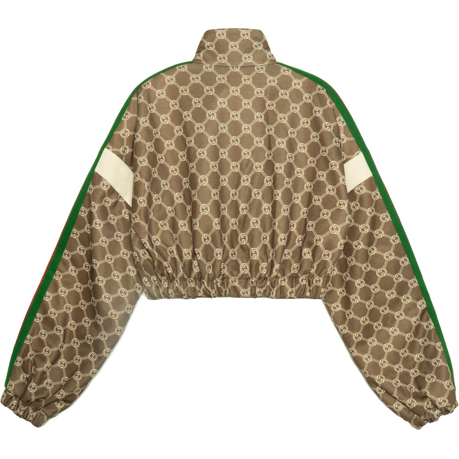 Пальто женское Gucci Interlocking G укороченное, хаки — фото 2