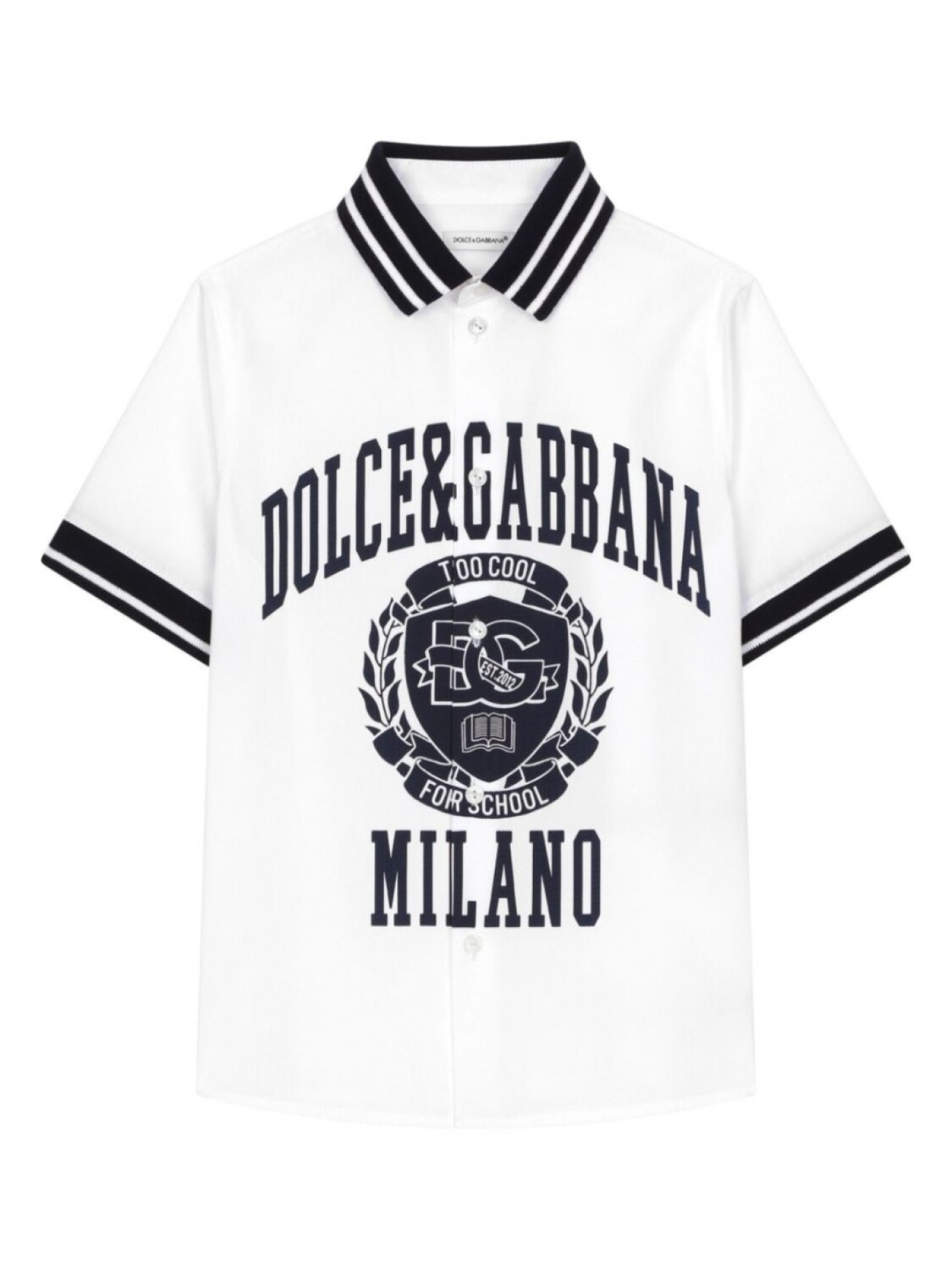 

Dolce & Gabbana Kids рубашка Too Cool for School, белый