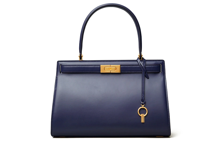 

TORY BURCH Кожаная сумка через плечо маленькая женская синяя