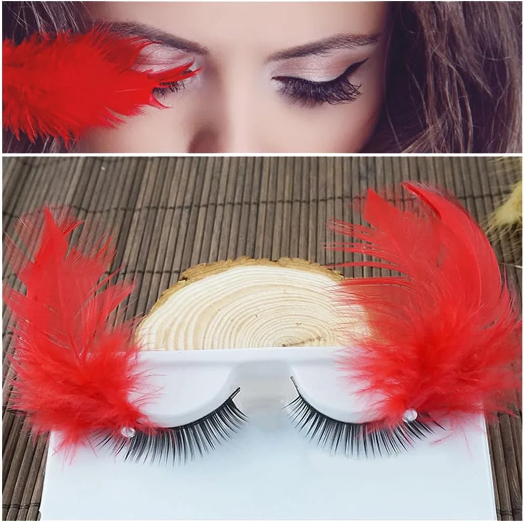 Ресницы Feather Phrase Tsangbaby 1 пара красные