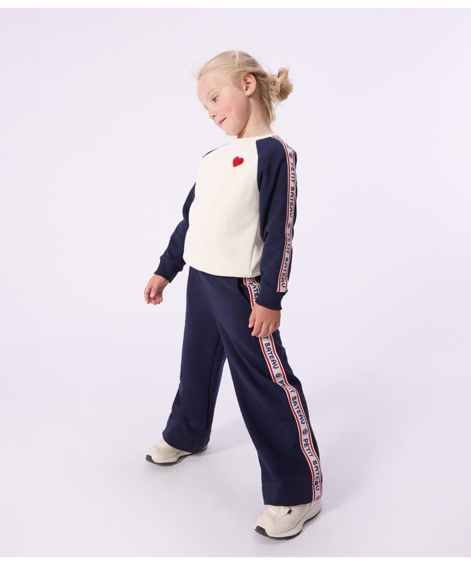 Пуловер из толстовки PETIT BATEAU, Off white — фото 2