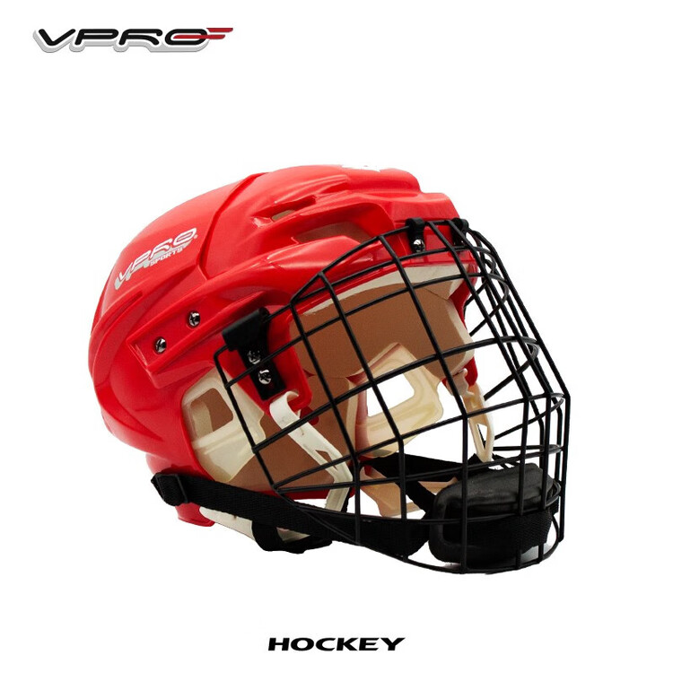 

He Jiagong Детский шлем Ice Ball для роликов и хоккея, красный [XS] (JR-S)