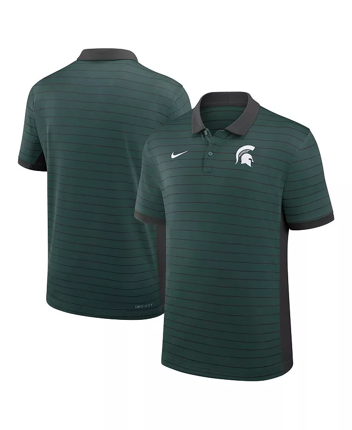 

Мужская зеленая полоска для тренеров Michigan State Spartans 2025 Early Season Coaches Sideline Victory Stripe Performance Polo Shirt Nike