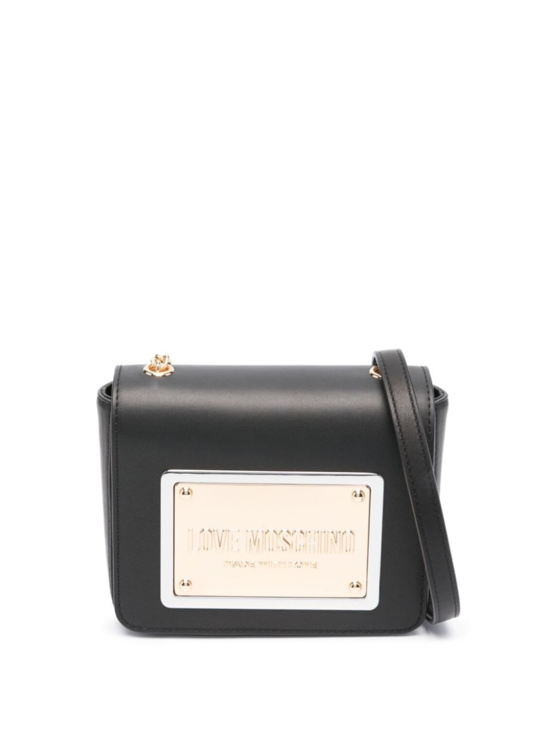 

Love Moschino сумка через плечо с логотипом, черный