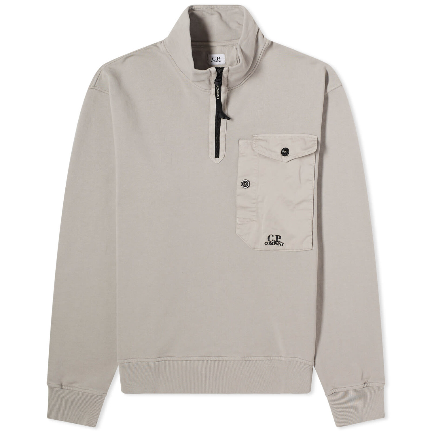 

Толстовка C.P. Company Quarter Zip Sweat, цвет Drizzle