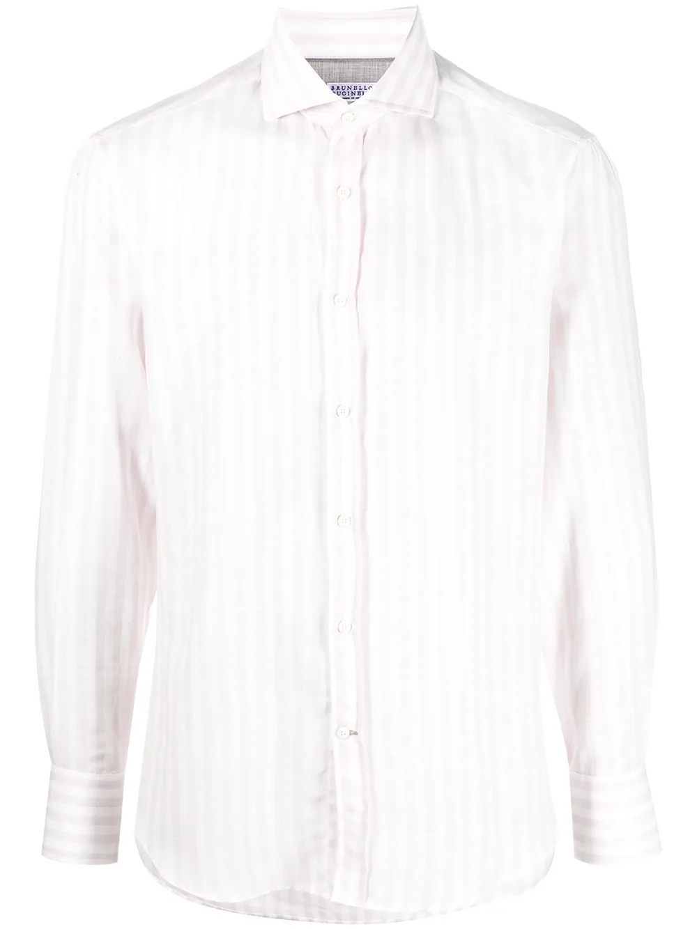 

Рубашка в полоску Brunello Cucinelli, розовый